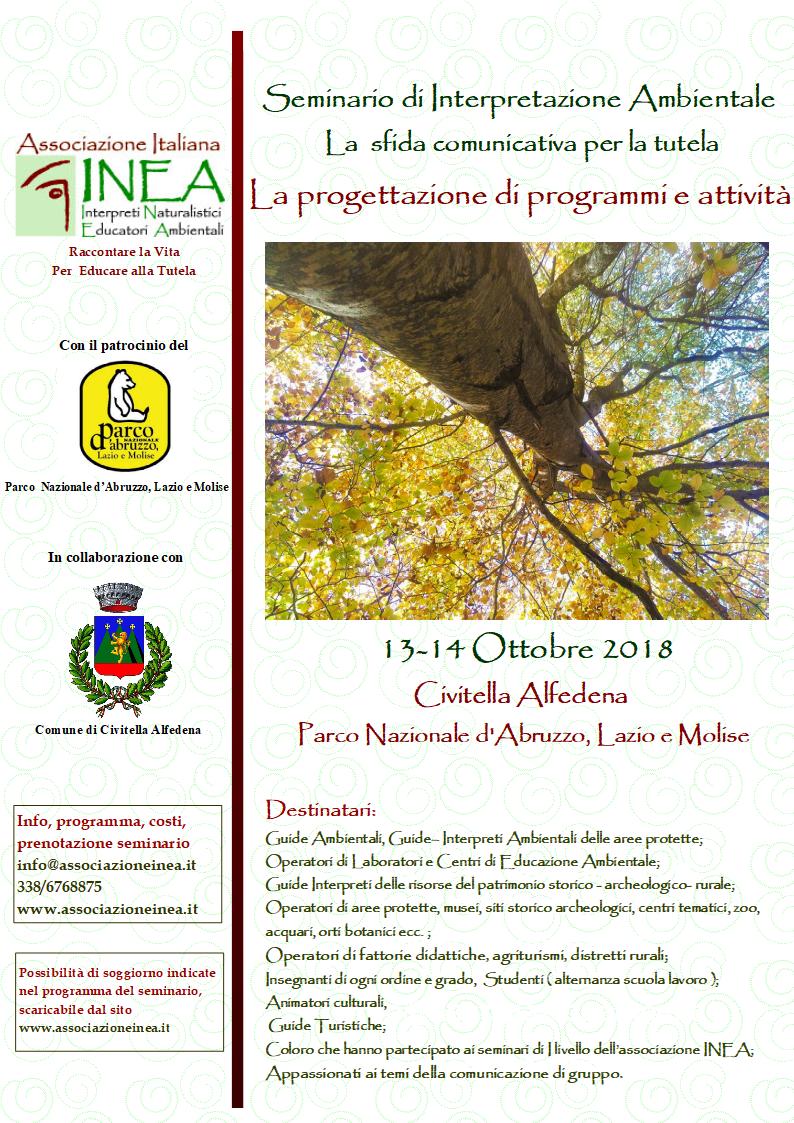 Seminario di Formazione La progettazione di Programmi 13-14 Ottobre 2018