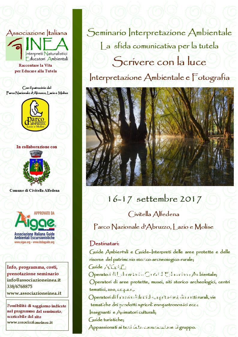 Seminario di Formazione Scrivere Con La Luce 16-17 Settembre 2017